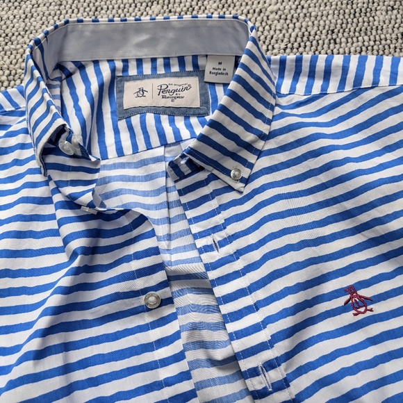 Horizontally Striped Penguin Shirt - Picture 4 of 4